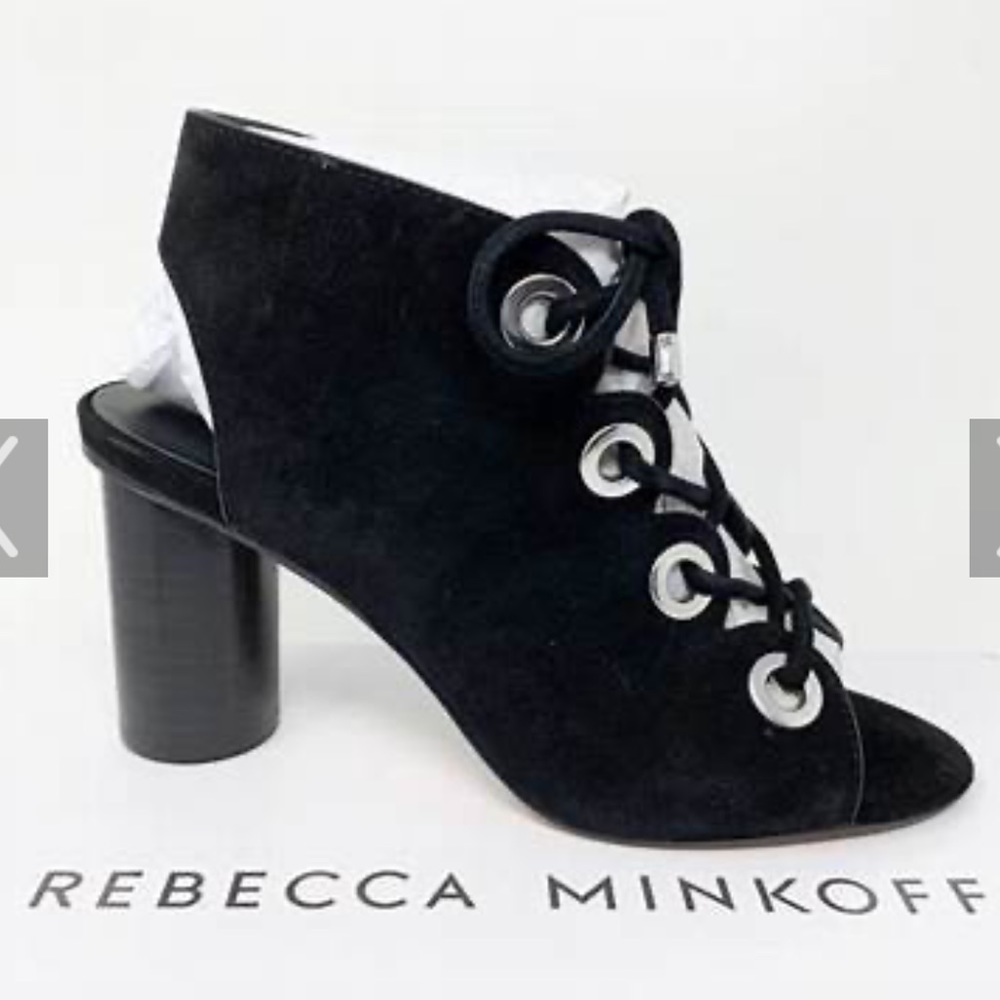 Rebecca Minkoff Adelia Black Suede Sandals